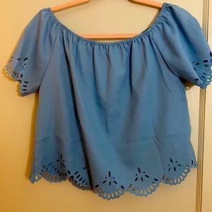 NWOT; SHEIN Dressy Crop Top, Size L
